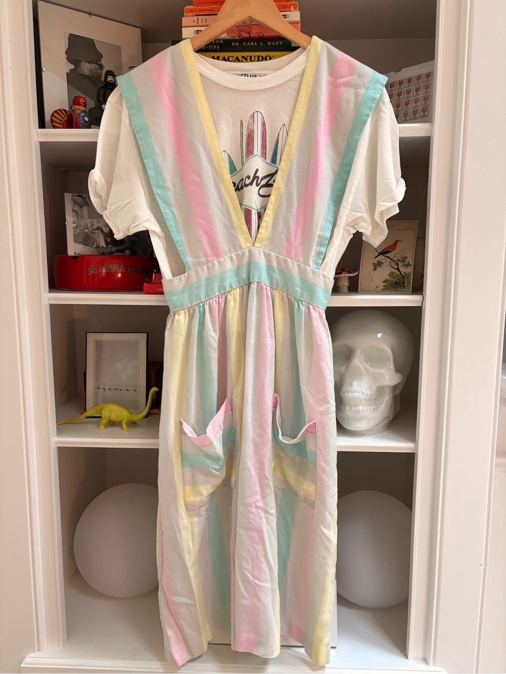 Vintage 1960s Pinafore Dress S/M